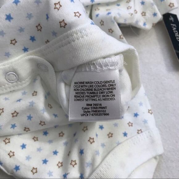 Faded Glory NWT Set of 3 Onesie for Babies NB - Picture 7 of 7